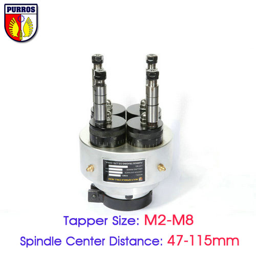 Adjustable 4 Spindle Tapper Heads PRMS-T447